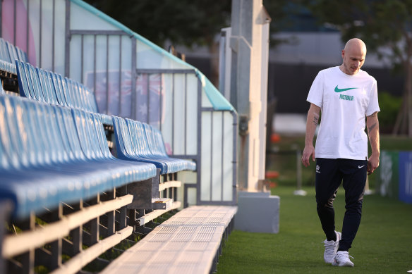 Aaron Mooy at Australia’s Doha base, the Aspire Academy.