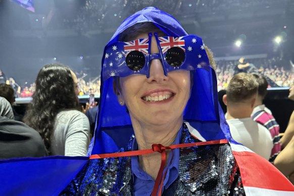 Robyn Cartwright represented Australia with pride at Eurovision in Sweden this year.