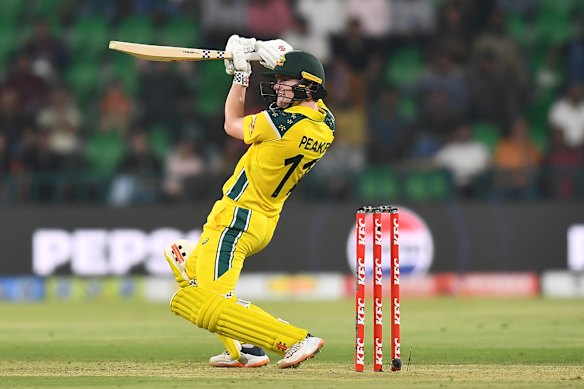Young gun Ollie Peake provided valuable runs again for Australia.