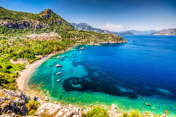 Turunc Bay in Marmaris, Turkey.