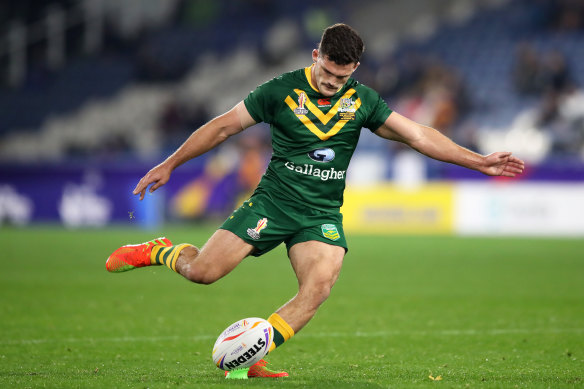 Nathan Cleary had an unusually poor night with the boot against Lebanon.