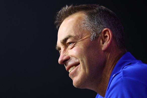North Melbourne coach Alastair Clarkson after the win over Carlton.