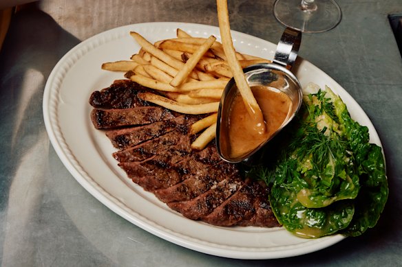 HER sells more than 300 serves of steak frites every Tuesday.