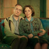 Love on the couch? David Thewlis and Olivia Colman keep up appearances, at least, as the Edwards in Landscapers.