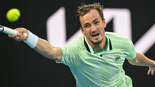 Daniil Medvedev beat hometown fan favourite Nick Kyrgios in the second round.