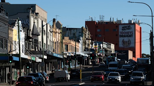 The council wants higher density housing around Parramatta Road. 