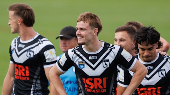 Lachlan Galvin playing NSW Cup on Monday.