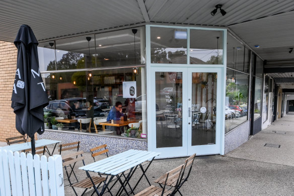 The Japanese cafe is housed in an old milk bar on a suburban corner.