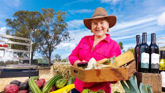 Dallas Davidson has started the Towri Growers Market on the sheep farm she runs with her mother Carolyn.