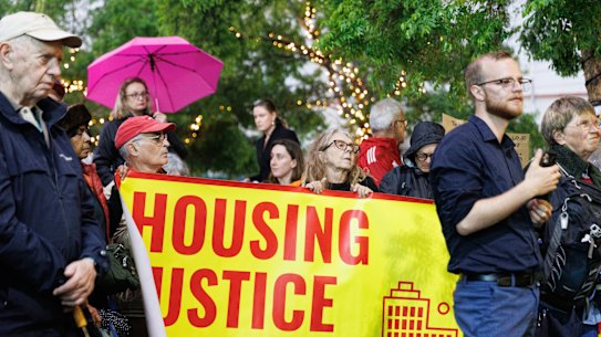 Protesters and supporters attended a tense public forum on the plans earlier this month.