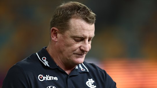 Michael Voss stepped down as Carlton coach, effective immediately.
