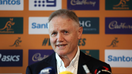 Wallabies head coach Joe Schmidt speaks to the media after naming his squad.