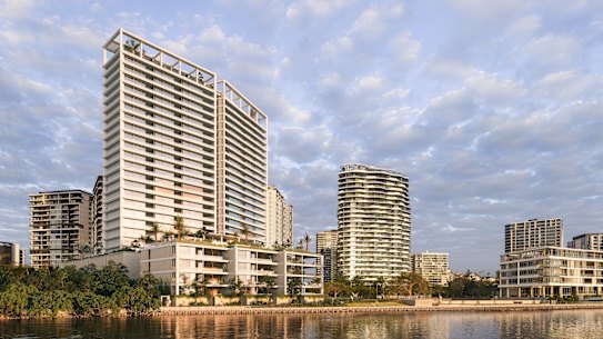 One of the last pieces of undeveloped Brisbane riverfront land appears set to be developed.