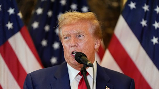 Former president Donald Trump.