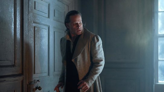 Guy Pearce as Ebenezer Scrooge in a new adaptation of A Christmas Carol with not a Muppet in sight.