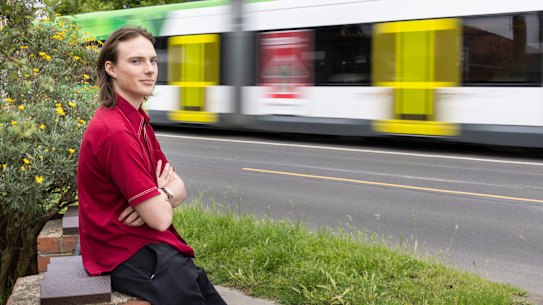 Tyler Peck says capped public transport fares would make a difference to him.