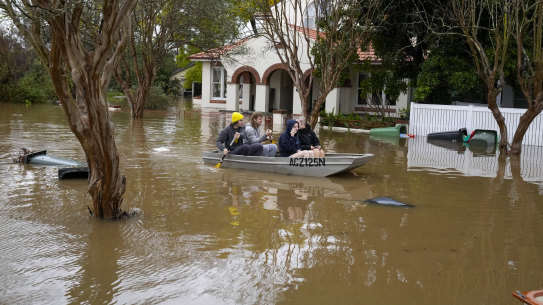 Residents being evacuated in Windsor this week.
