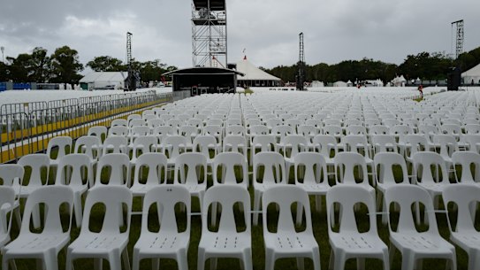 It’s all too late for the Byron Bay Bluesfest which has been cancelled for another year.