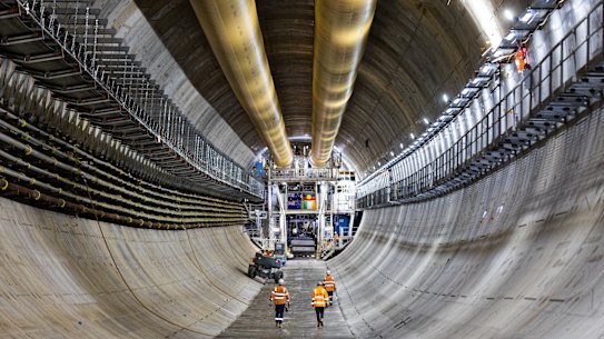Inside one of the tunnels under Yarraville. 
