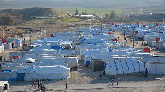 The al-Roj camp in Syria.