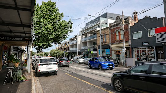 The scene at Ascot Vale on Monday morning.