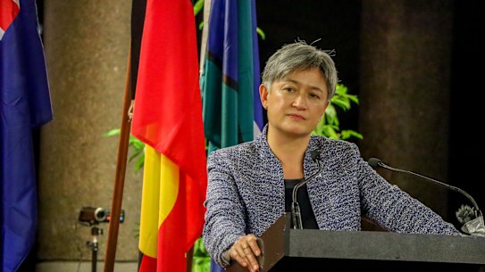 Australian Foreign Minister Penny Wong used pacific leaders to think about the country they wanted to have in a decade. 