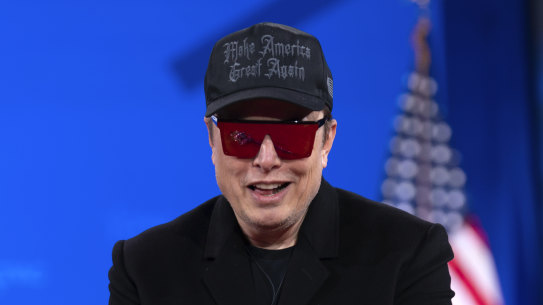 Elon Musk at the Conservative Political Action Conference last week.