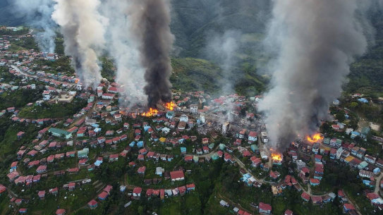 The Myanmar military, known as the Tatmadaw, have been accused of burning villages to the ground to root out those who oppose them.