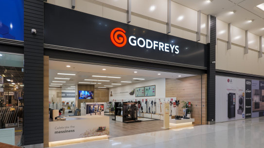 A new-look Godfreys store in Auburn, Sydney, in 2022.