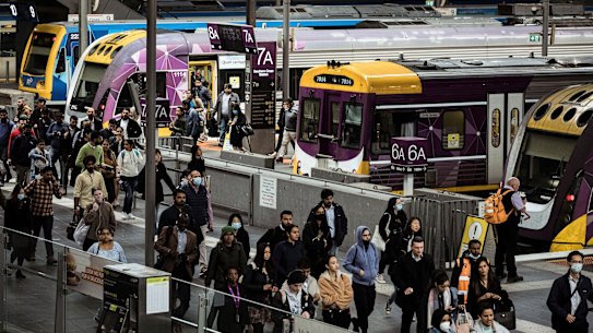 There are concerns V/Line will struggle to deal with a large jump in passengers. 