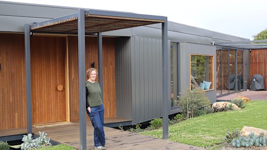 Laura Jennings has a modular home built by Prebuilt is in Waratah Bay, Victoria.