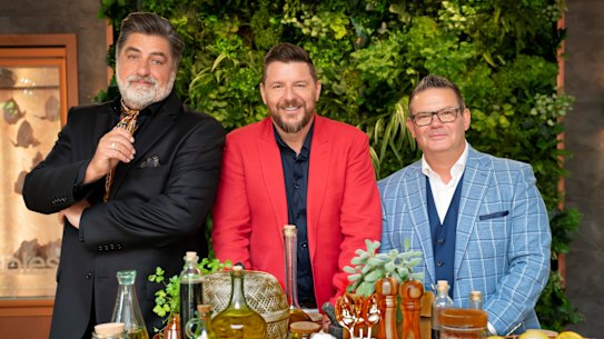 Together at last: Matt Preston, Manu Feildel and Gary Mehigan.