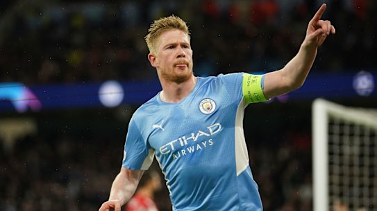 Kevin De Bruyne scored City’s only goal against Atletico Madrid.