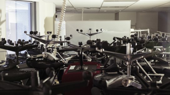 The office building at 270 Pitt Street which is being renovated and ISPT is recycling as much of the office furniture as possible. 