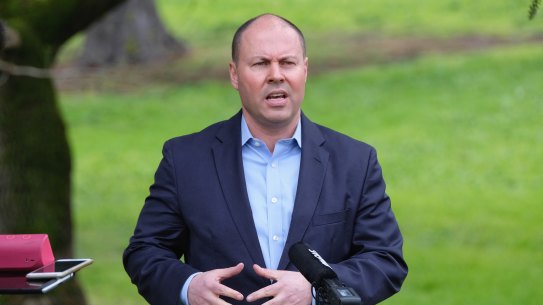 Treasurer Josh Frydenberg is feeling a little more relaxed about the unemployment figures.
