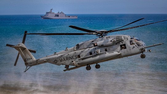 US exercises with the Philippines in the South China Sea. 