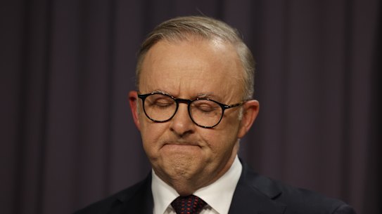 Prime Minister Anthony Albanese says the referendum result must be met with grace and humility.