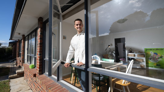 Thomas Burke is selling his apartment in Docklands and moving back to Geelong in order to buy a property with more space. 