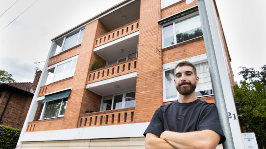 Tayne Akyalcin was able to buy his new apartment for less than the quoted price guide. 