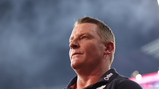 Michael Voss is a Brisbane Lions legend, and returns to the Gabba in charge of the team attempting to end their grand final hopes.