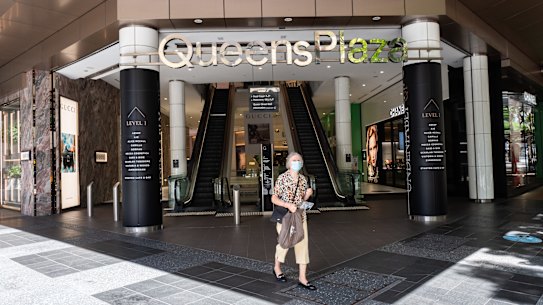 Empty Streets in Brisbane CBD during Brisbane three-day lockdown.