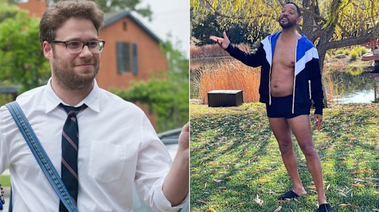 Seth Rogen and Will Smith.