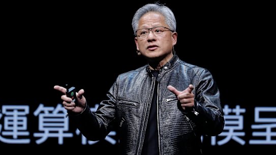 Nvidia chief executive Jensen Huang speaks of AI as the next industrial revolution.