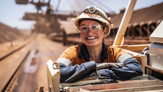 Nicole cut her pay in half to go and work in a dusty mine. And she loves it.