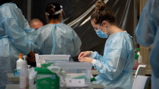 A pop-up site was established in Heidelberg West today.