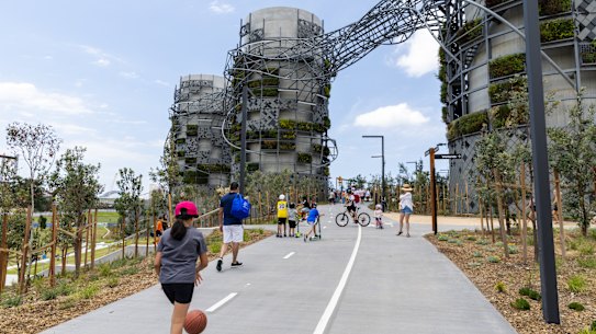 Rozelle Parkland on its opening day.