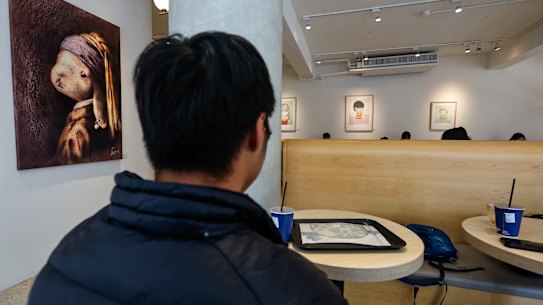 Richard Huang, who requested his identity be concealed with a pseudonym, promotes Beijing funded trips to Taiwanese youth. 