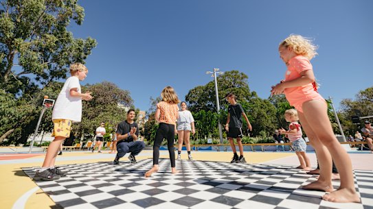 Wellington Square upgrade: it is these kinds of facilities that are luring families into the city.