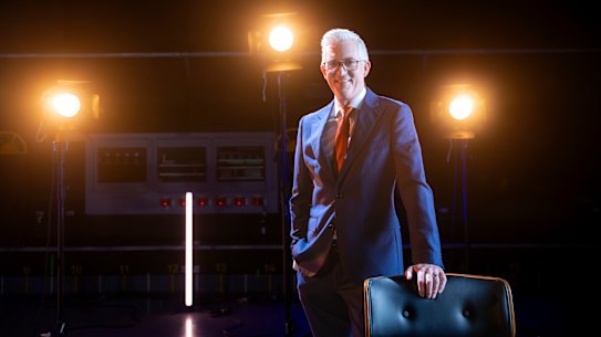 Journalist David Speers at the ABC studios in Ultimo, from where ABC National Forum was broadcast.