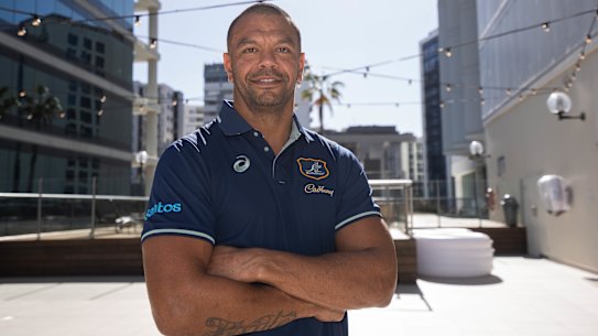Kurtley Beale in Wallabies camp in Brisbane